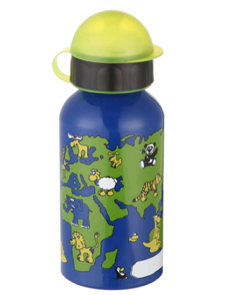 507224 Drinking flask 0.4l World map