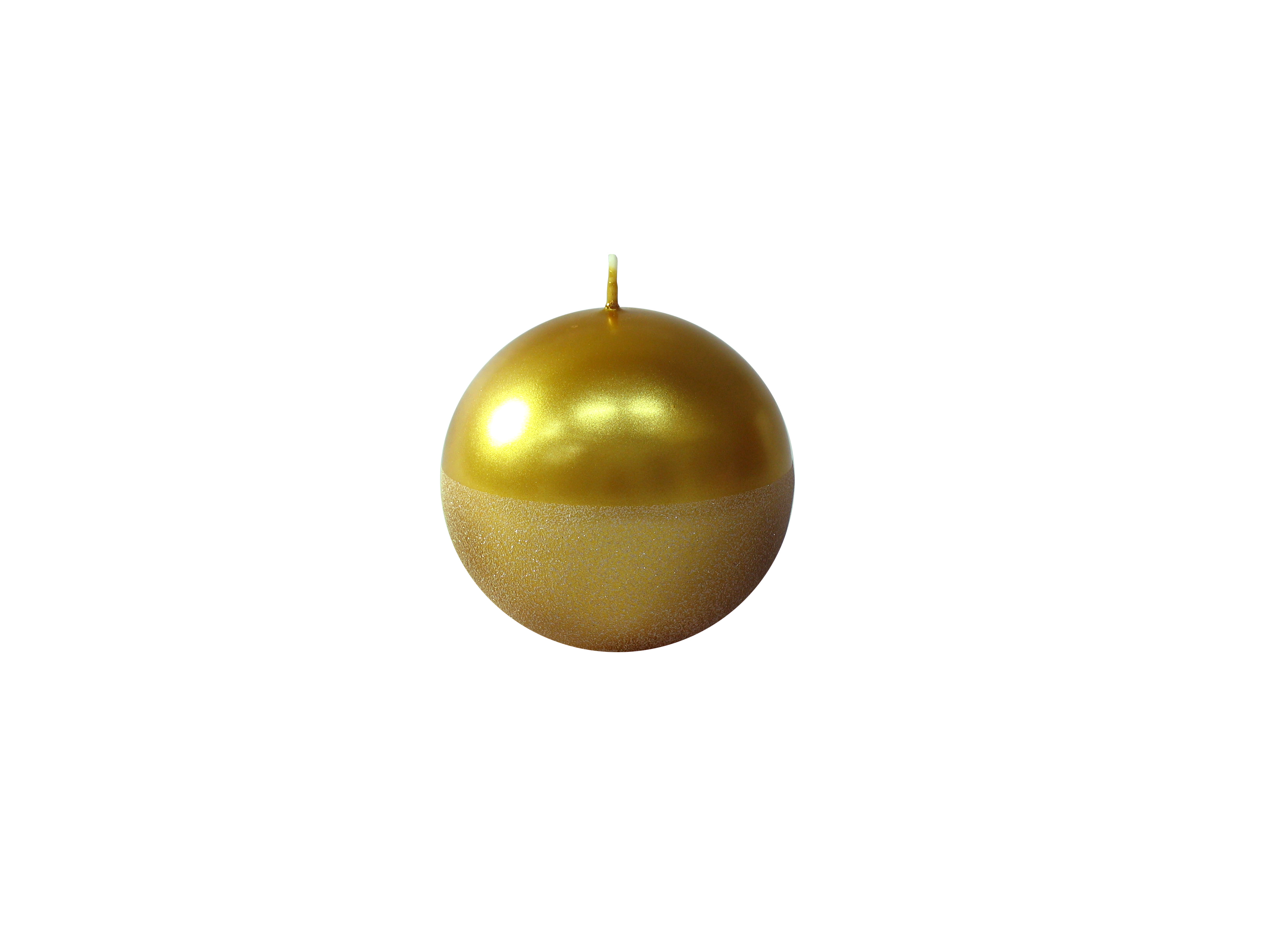 F028D040 Esfera 8 cm cor Gold c/Glitter