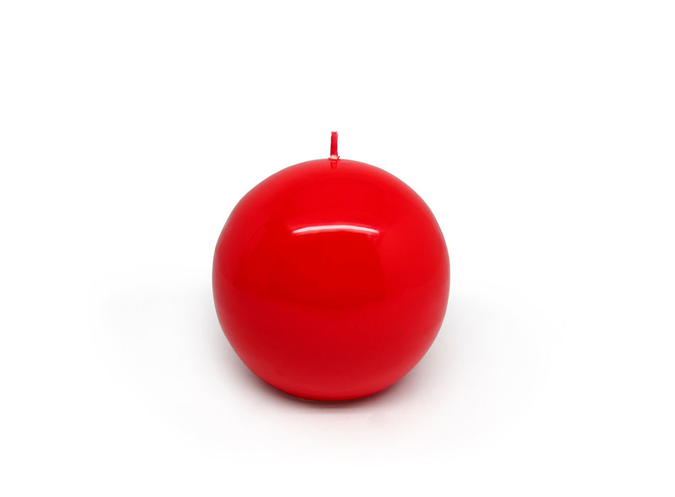 F099D017 Esfera 12cm Lacada Vermelho