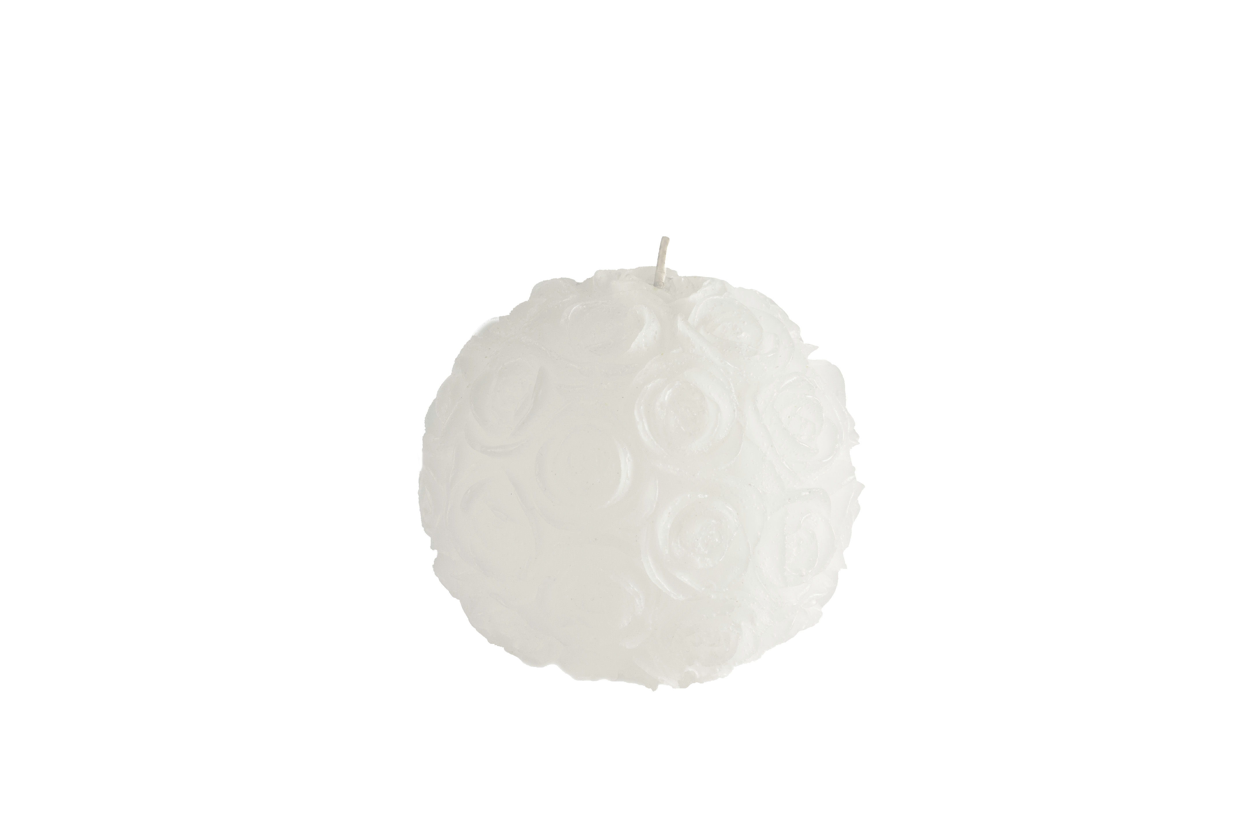 B0310000 Ball of Roses candle white