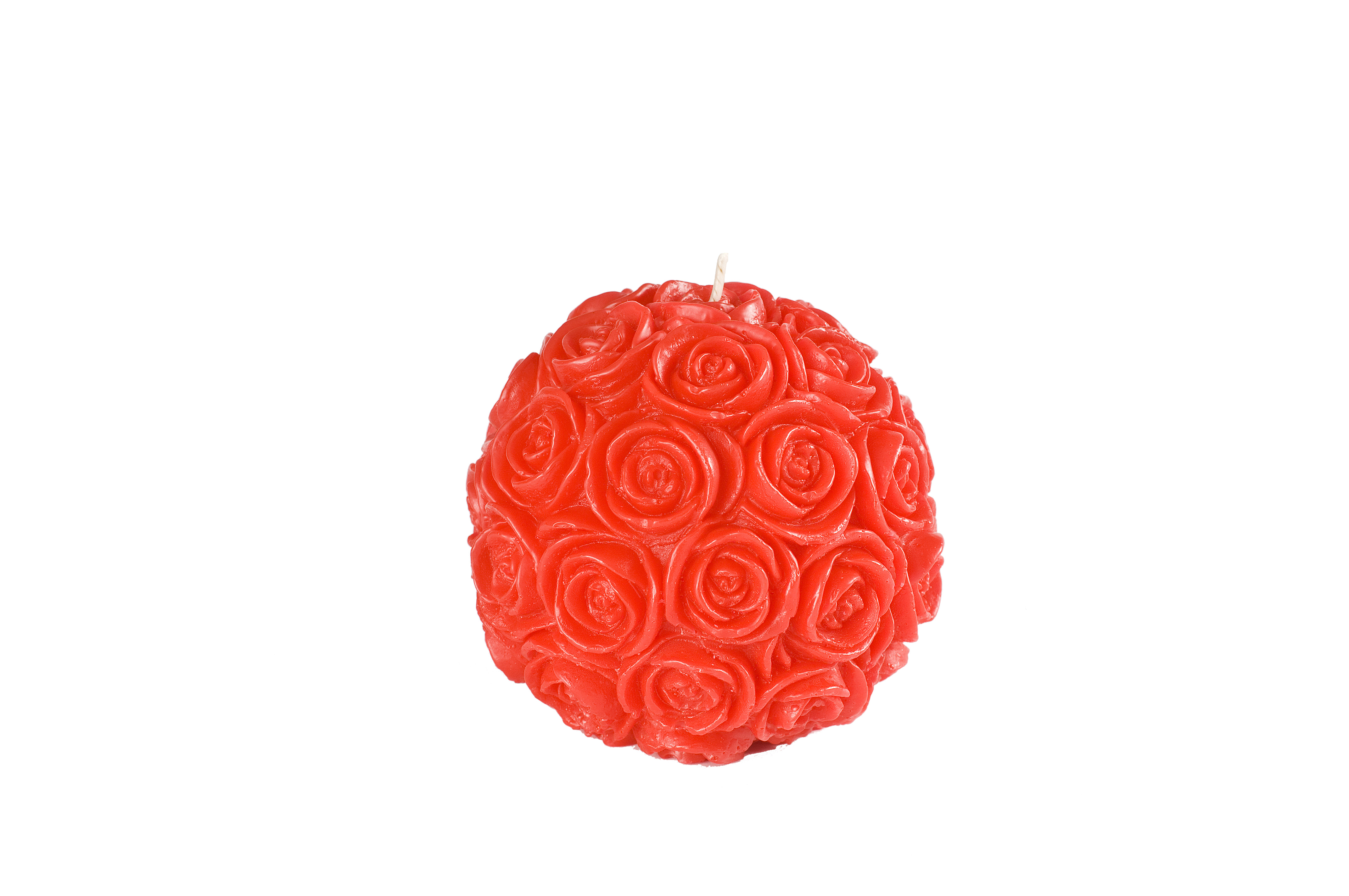 B031185 Ball of Roses candle red