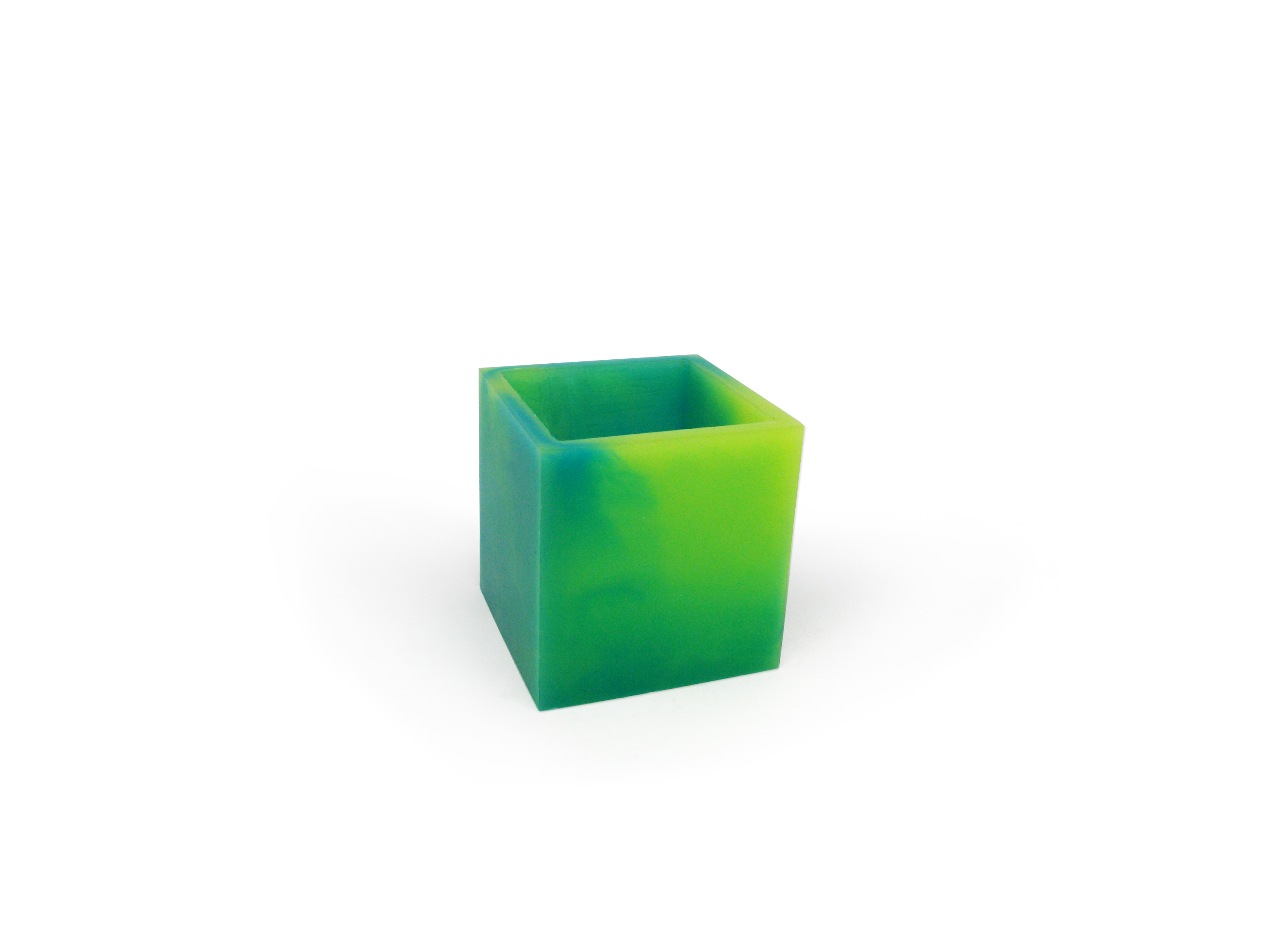 F016D031 Container 9,5cm cor Azul /Verde 374 C