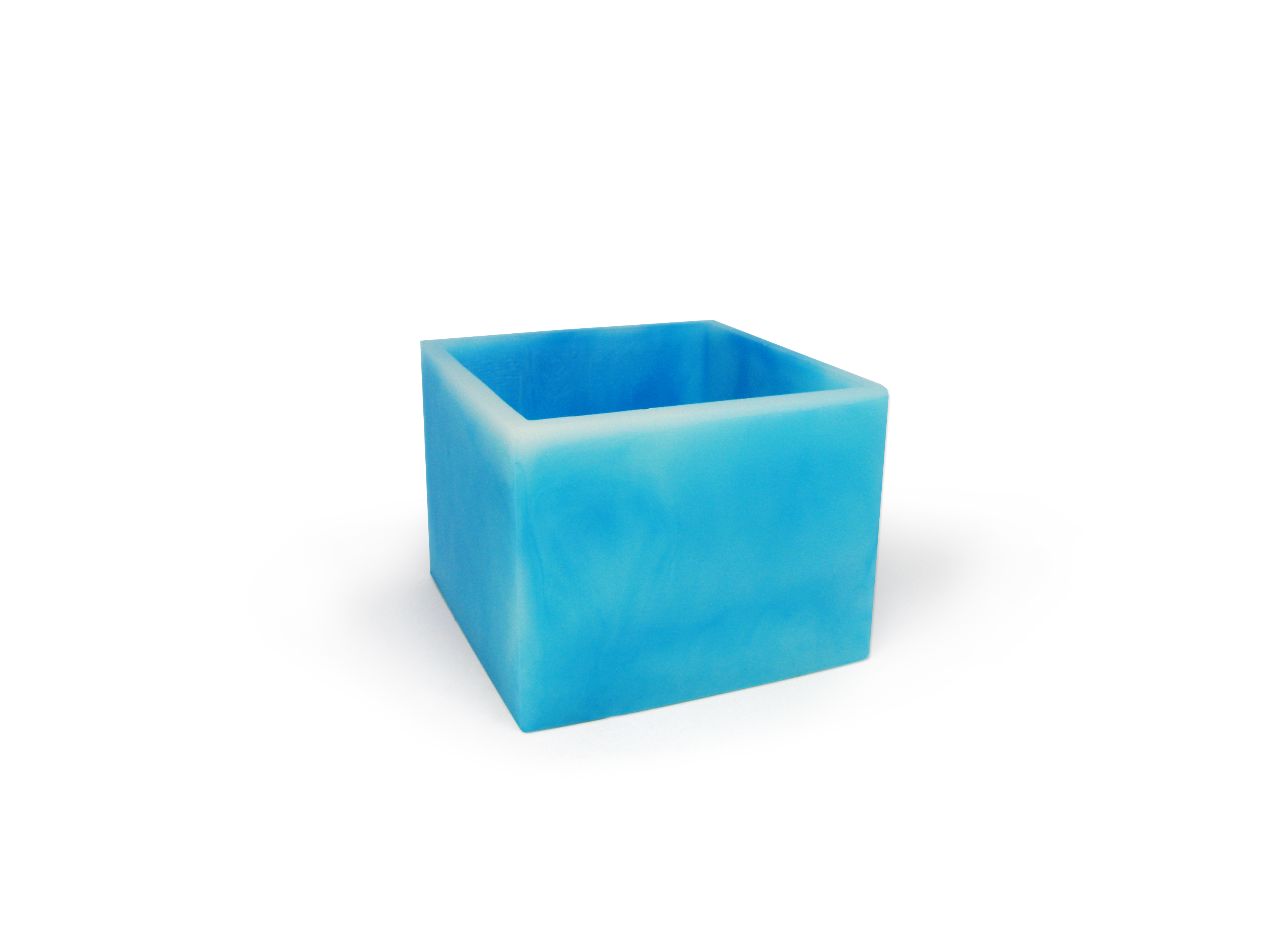 F039D033 Cubo Container 20*14,5cm cor Azul 3005C/Branco