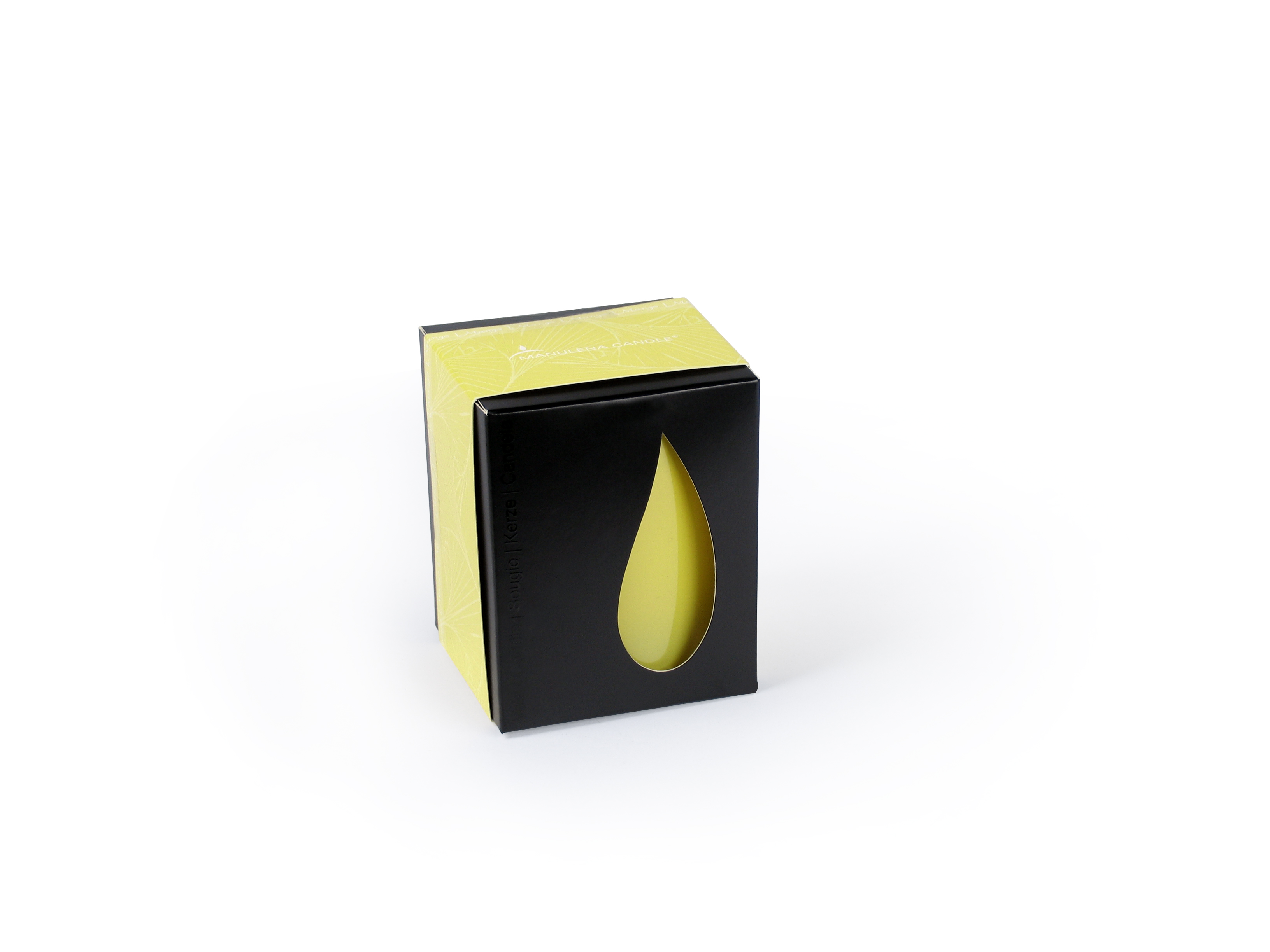 B066128 Gift Vidro 7,8*9,2cm cor Amarelo /Mango
