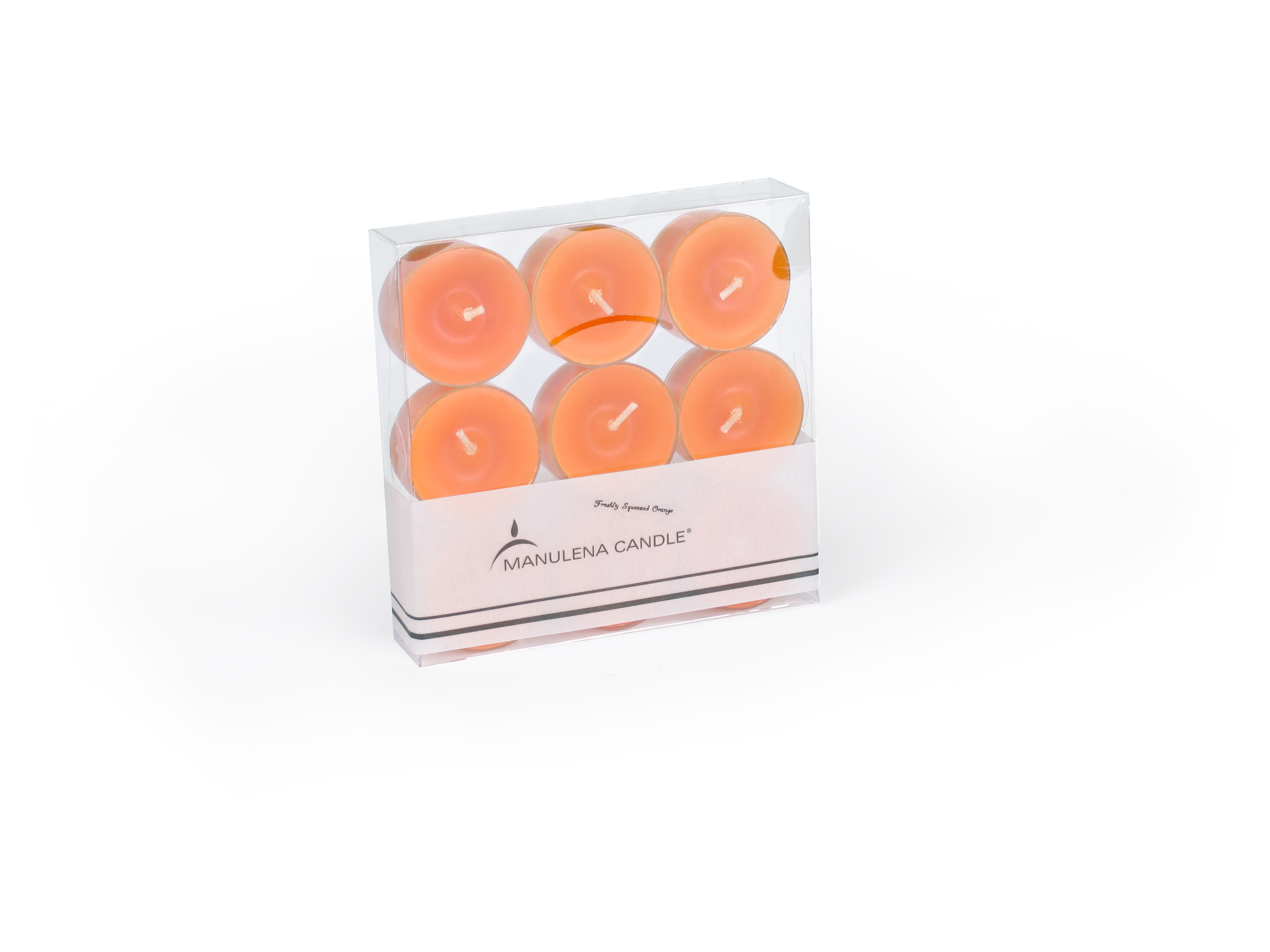 B0651655 Pk9 Tealights cor Laranja/Freshly Squeezed Orange