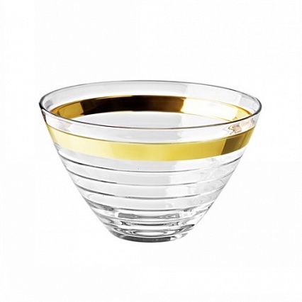 65270M BAGUETTE INDIVID.BOWL 14 WITH GOLD BAND