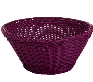 020910 201 01 round bowl, ca. 18X10cm, color purple