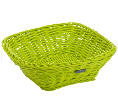 020963 371 01 Square basket conic shape 19*19*7.5 Lime II