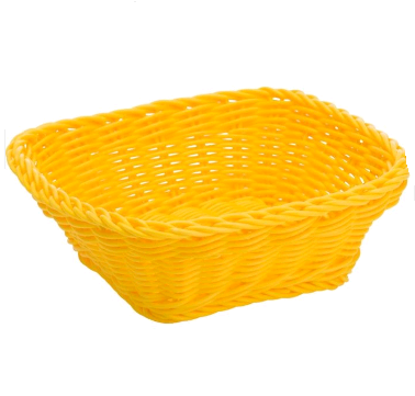 020963 471 01 Square basket conic shape 19*19*7.5 lemon yellow