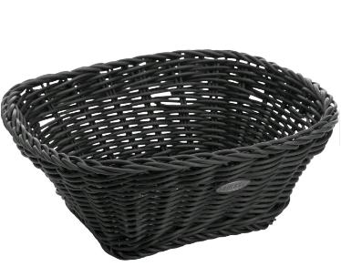 020966 085 01 square  basket, ca. 25,5x25,5x9 cm, color traffic grey