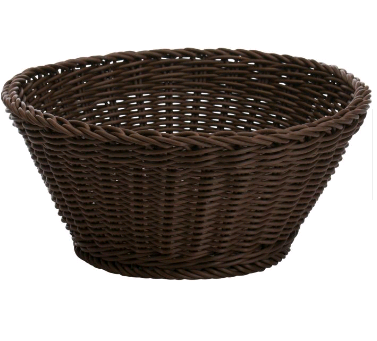 020873 061 01 oval basket, 23,5X16X6,5 cm, color brown