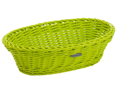 020873 371 01 oval basket, 23,5X16X6,5 cm, color Lime II