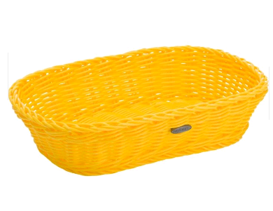 020936 471 01 Bathroom basket, rectangular, 20*10*12/24cm lemon yellow