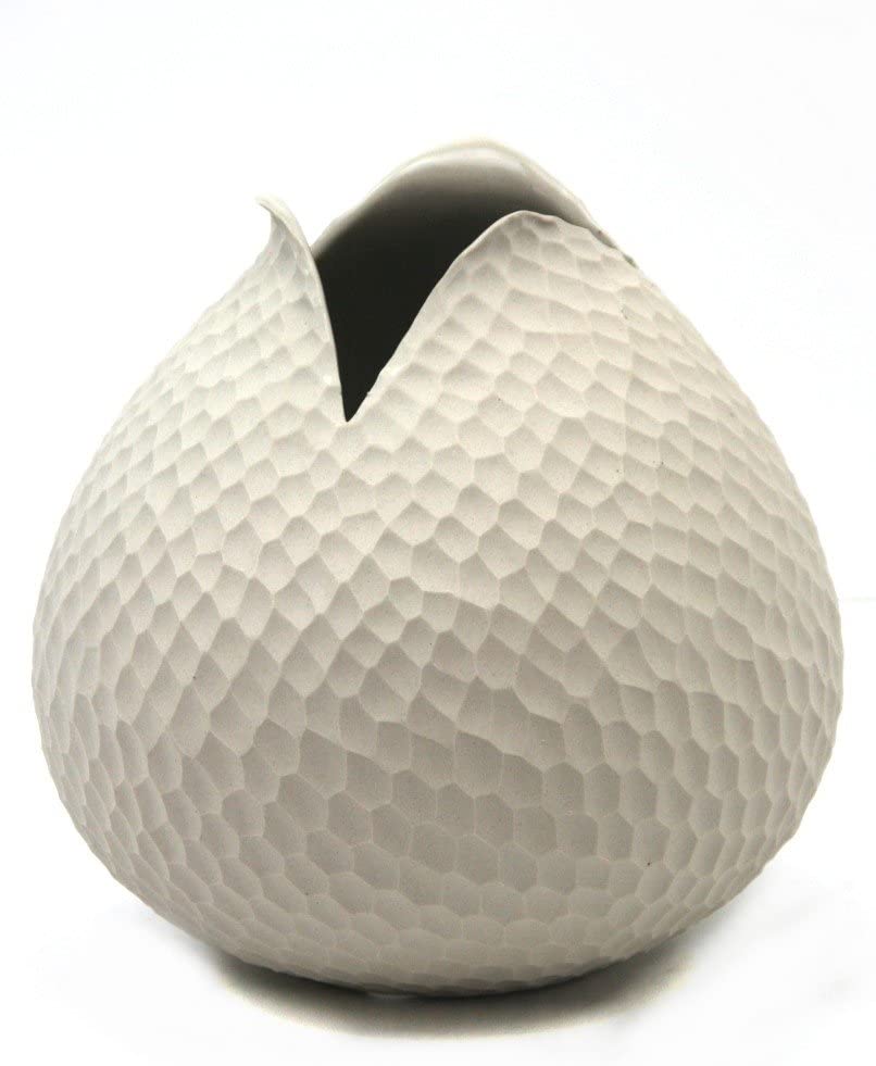 1333011 vase, nature d. 12,5 cm, h. 33,5 cm, handmade, stoneware