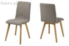 0000064832 Arosa dining chair Granada fabric light grey 06,base solid oak oil treated