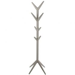 0000066971 Ascot dining coat  hanger wood lacquered grey L:42 W42 H:178 cm