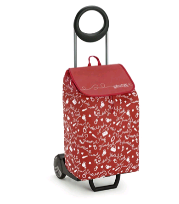 1518860810002 SHOPPING TROLLEY EASY RED