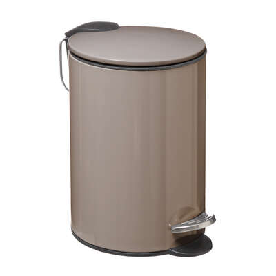 174528G  SOFTCL 3L DUSTBIN  TAUPE