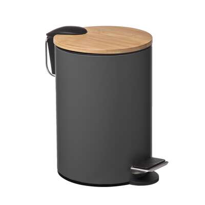 174572A  DUSTBIN 3L SOFTCL BAM GREY