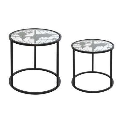 166576A  MAP BLK SIDE TABLE X2