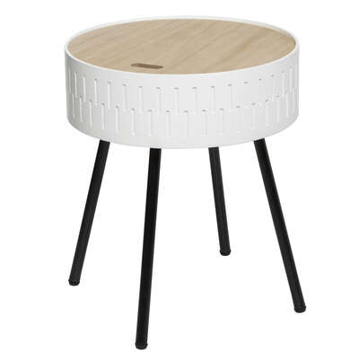 166584A   SHIRO WHT TRUNK SIDE TABLE