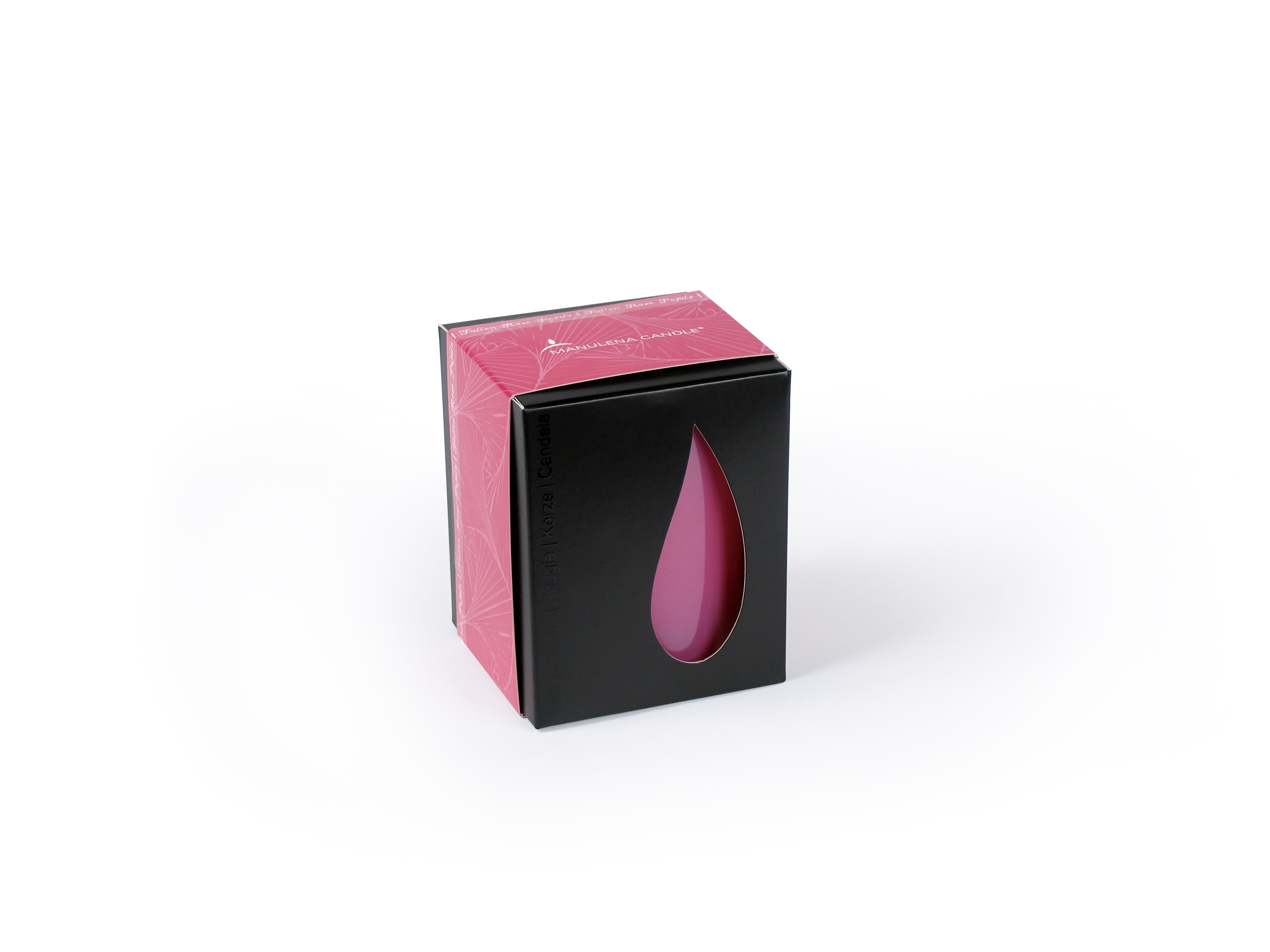 B066213 Gift Vidro 7,8*9,2cm cor Rosa/Fallen Rose Petals