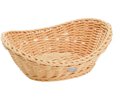 020847 301 01 oval basket, 21X15X3,5 cm, color light beige
