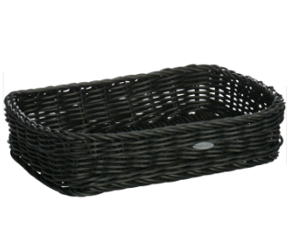 020606 191 01 basket ca. 16x16x12,5 cm, color: black
