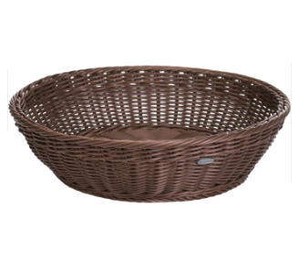 020532 061 01 Flat bowl round 37*9 brown