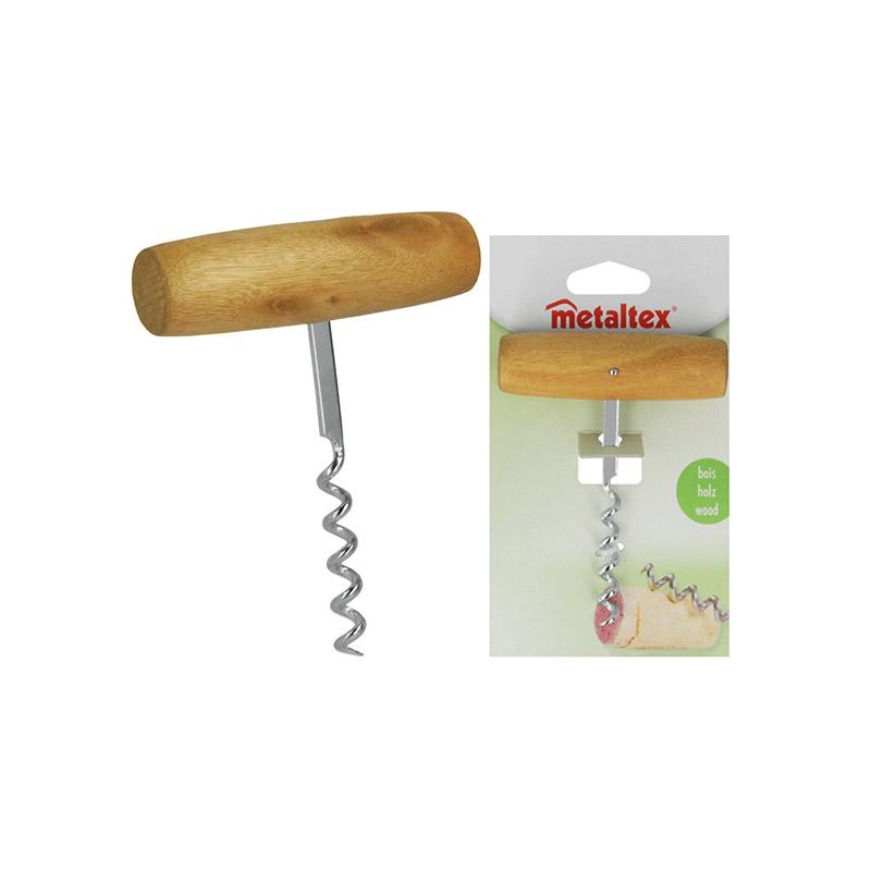 250520 CORKSCREW WITH WOODEN HANDLE