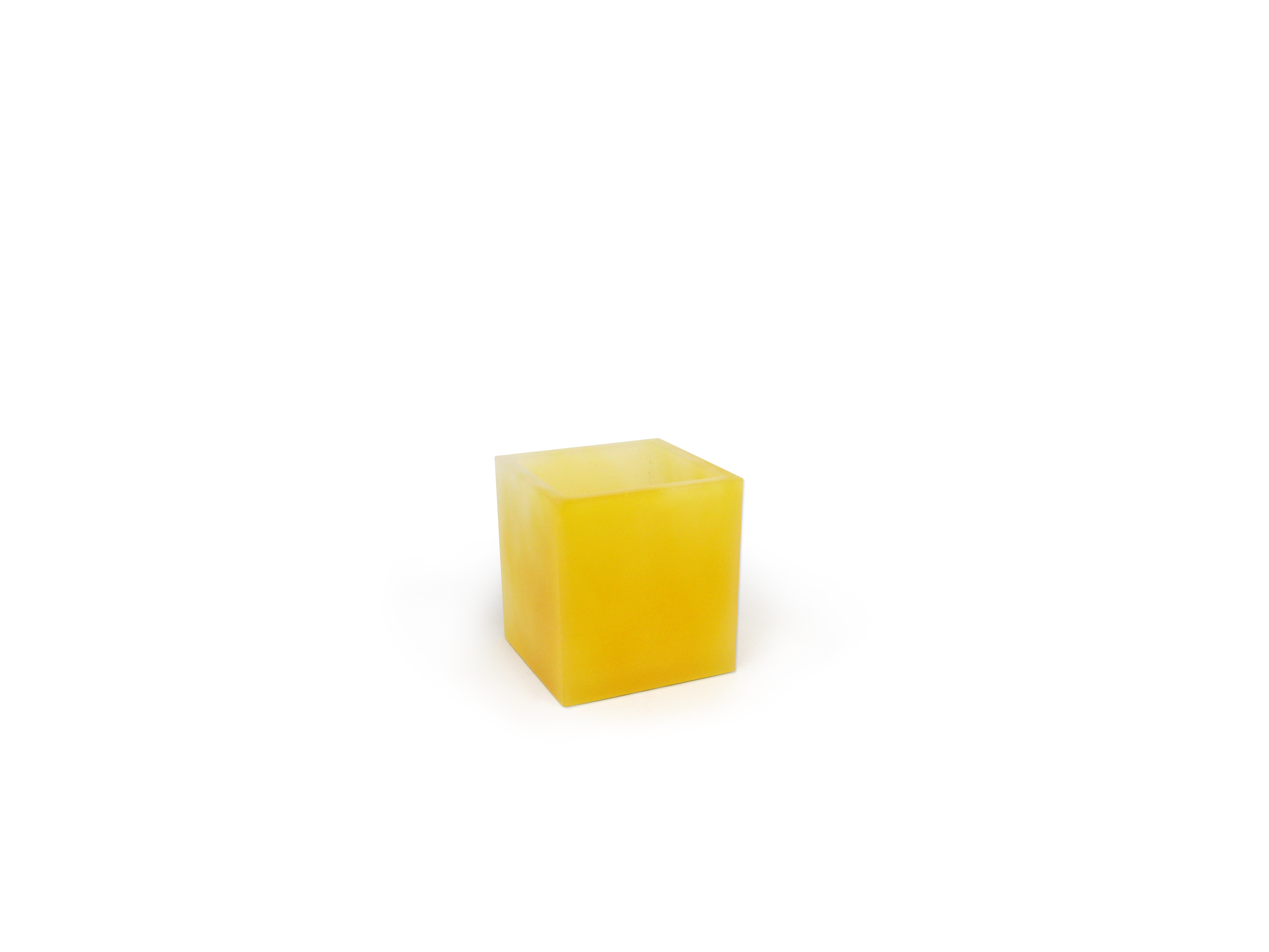 F016D032 Container 9,5cm cor Amarelo/Branco