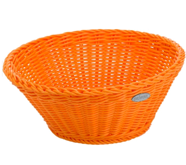 020910 011 01 round bowl, ca. 18X10cm, color orange