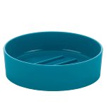 21480 Soap dish Sky ABS-plastic turquoise 11cm Ø, 3cm h