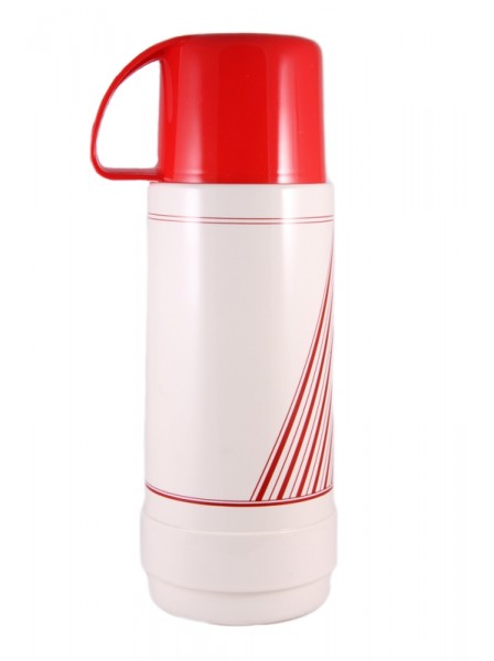 819043 Vacuum Flask 0,75 l.white/red