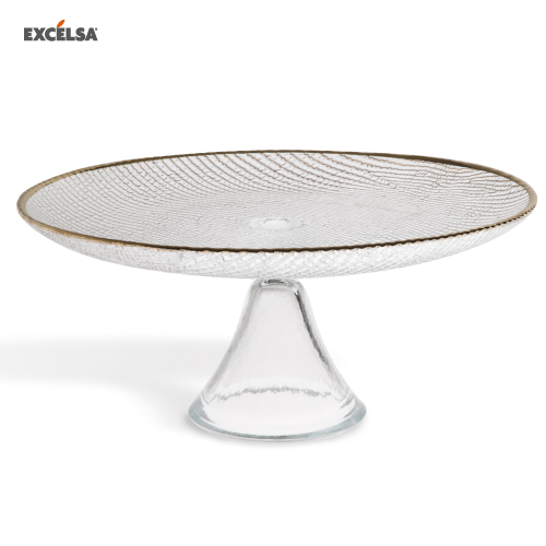 60650 GOLD CAKE STAND 28XH12
