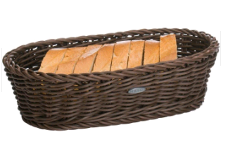 020560 061 01 Oval basket 25.5*19*8 brown