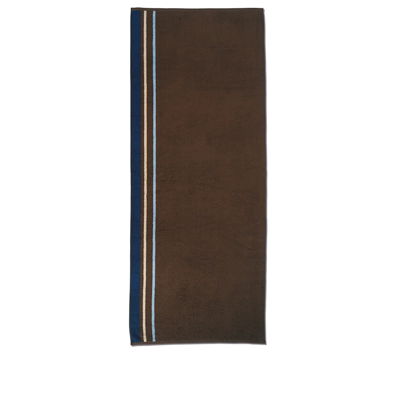 20561 Sauna towel Montana brown stripes